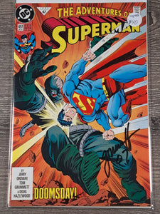 Adventures of Superman, Issue #497 Signed